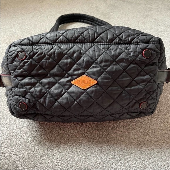 MZ Wallace Women's Black Quilted Medium Sutton Tote Bag, No Crossbody Strap - Picture 9 of 10